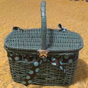Vintage wicker basket
